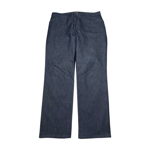 Lee Relaxed Fit Straight Mid Rise All Day Pants Effortless Wash & Wear 14 Short - Picture 1 of 6